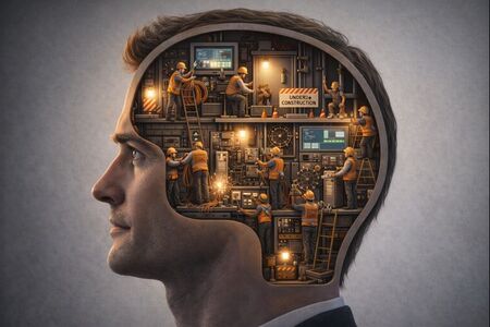 human intelligence and AI, mind under construction