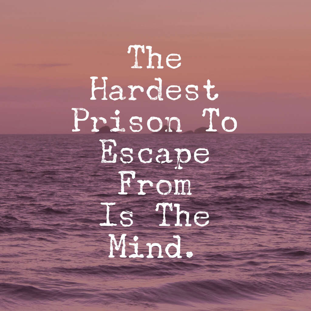 mind prison image with quote