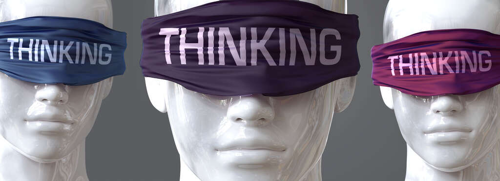 blindfolded human mental traps