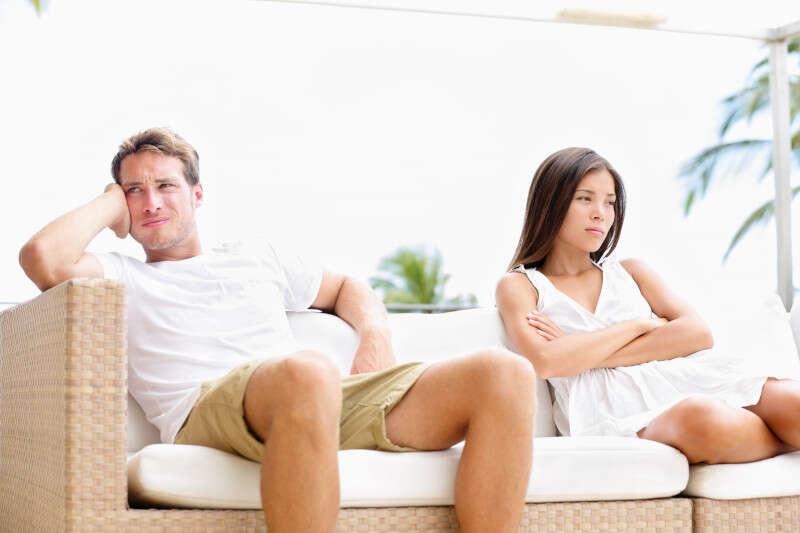 unhappy couple